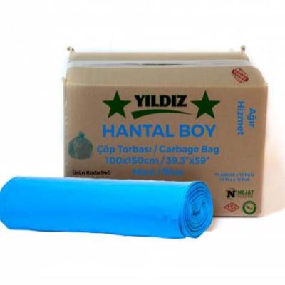 Nejat Plastik 100x150 Çöp Torbası Mavi Rulo 1000 Gr 10x10 Adet