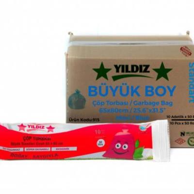 Nejat Plastik 65x80 cm Buyuk Boy Mavi 80 Gr 10x50