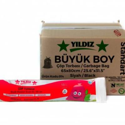 Nejat Plastik 65x80 cm Buyuk Boy Siyah 80 Gr 10x50